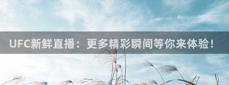 黑白直播免费高清看球：UFC新鲜直播：更多精彩瞬间等你来体验！